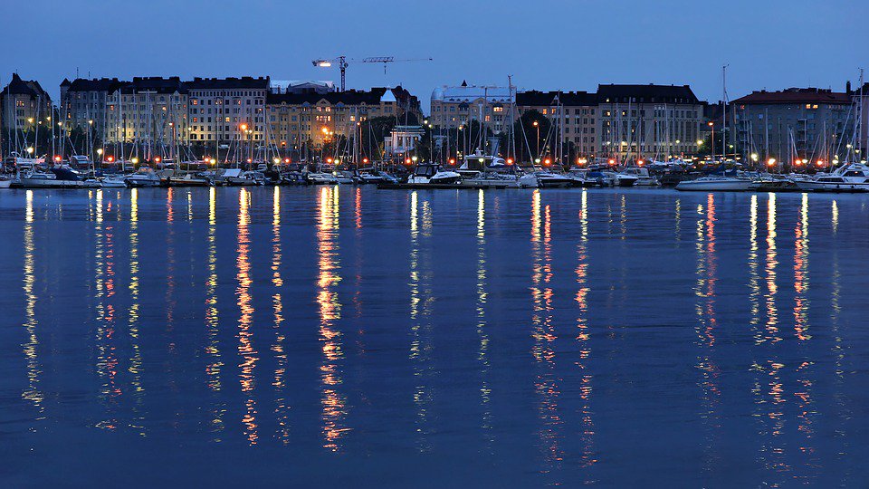 View of the harbour in Helsinki